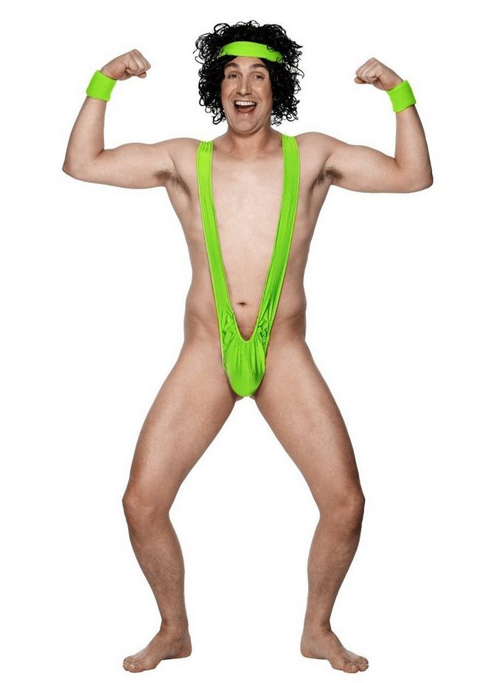 Smiffys Kostüm Borat Badeanzug, Original lizenzierter Mankini aus Sacha Baron Cohens Meisterwerk! von Smiffys