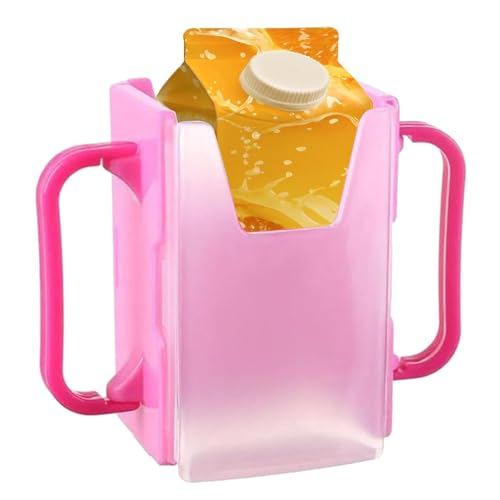 Smileshiney Getränkehalter für Kleinkinder - Trinkflaschenhalter für Kleinkinder - Verstellbarer Milchbox-Trinkflaschen-Becherhalter für Kinder, Küchengeschenk, Einweihungsgeschenk von Smileshiney