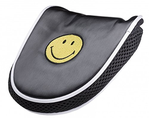 Puttercover SMILEY mit Magnetverschluss für Mallet-Putter von Smiley World / Silverline