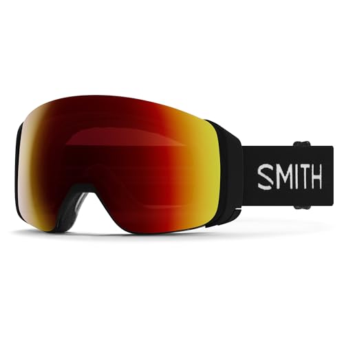 SMITH OPTICS I/O MAG 4D Ski- Snowboardbrille BLACK 22 - ChromaPOP Red Mirror Sun NEU von Smith