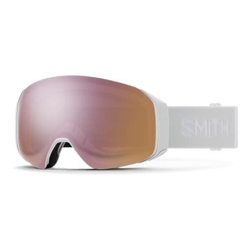 Smith 4D MAG S Schneebrille 2023 White Vapor/chromapop Everyday Rose Gold Mirror von Smith