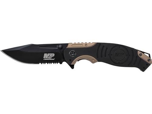 Smith & Wesson Erwachsene M und P Taschenmesser Messer, schwarz, 21 cm von Smith & Wesson