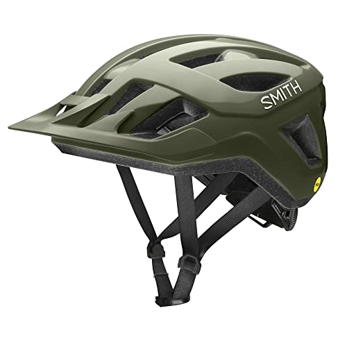 Smith - Convoy MIPS Fahrradhelm Moos 59-62 Größe L | Leicht, sicher, belüftet | Helm für Radfahrer | MIPS-Technologie | Inkl. Visier von Smith