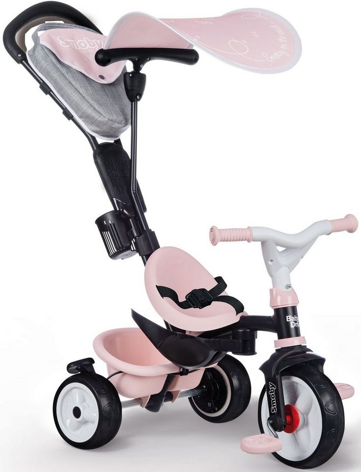 Smoby Dreirad Baby Driver Plus, rosa, Made in Europe von Smoby