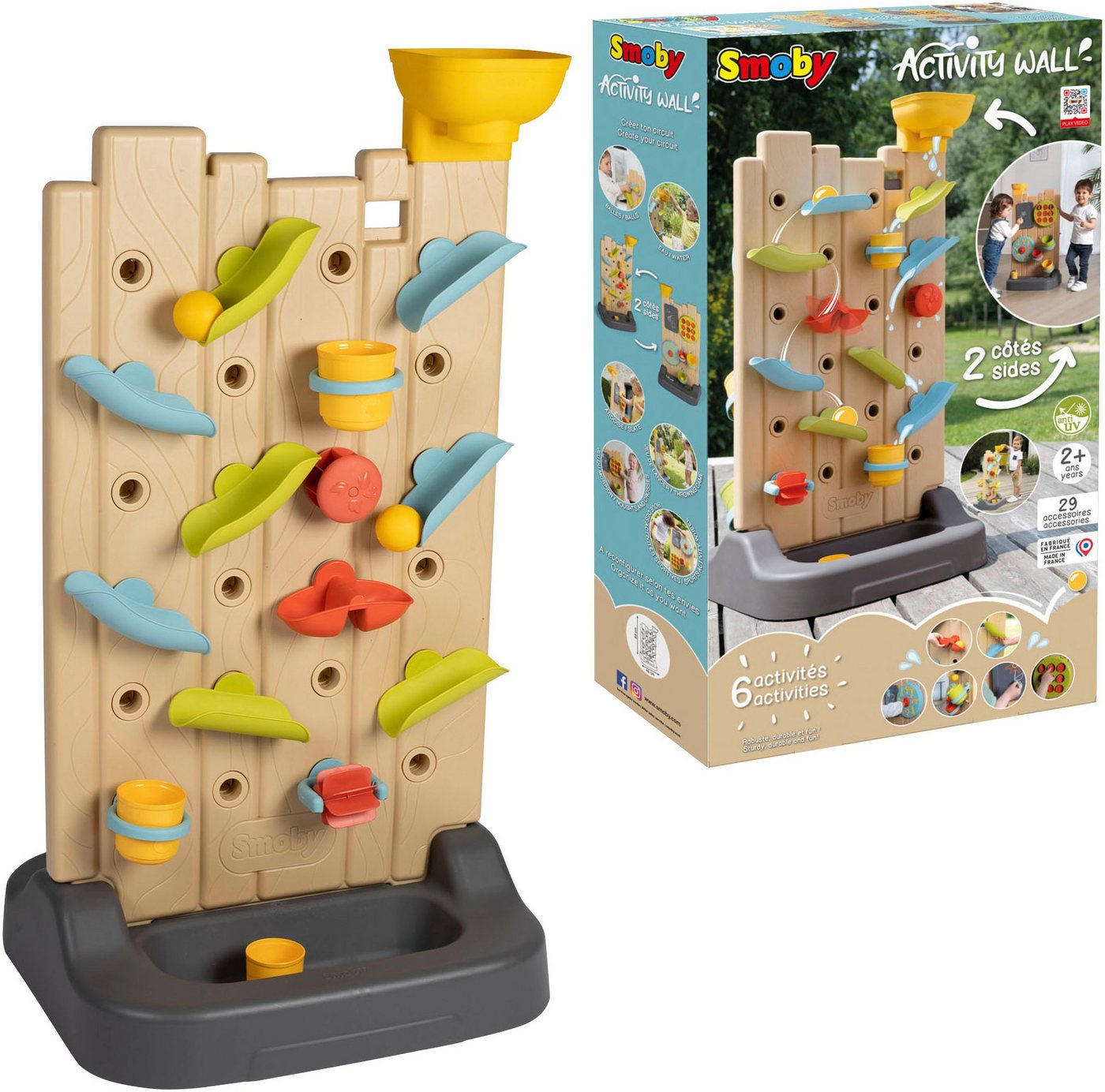 Smoby Spielcenter Activity Wall 6-in-1, Made in Europe von Smoby