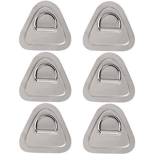 Snner 6 stücke Aufblasbare Boot D-Ring Patch Heavy Duty Kayak Canoe D-Ring PVC Patch Zubehör grau Snner 6 stücke Aufblasbare Boot D-Ring Patch Heavy Duty Kayak Canoe D-Ring PVC Patch Zubehör grau von Snner
