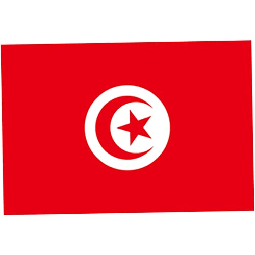 Tunesien-Flagge dauerhaft Tunesien Flagge Große Flagge Fade Resistente National Banner für Paraden, Olympic, Weltmeisterschaft, Bar, Schulsportveranstaltungen, Festivalfeiern 3 * 5ft von Snner