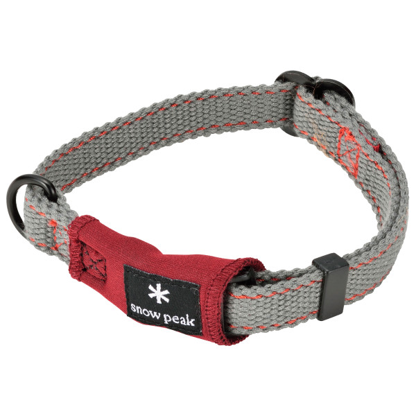 Snow Peak - Soft Collar - Hundehalsband Gr L;M;S grau/rot von Snow Peak