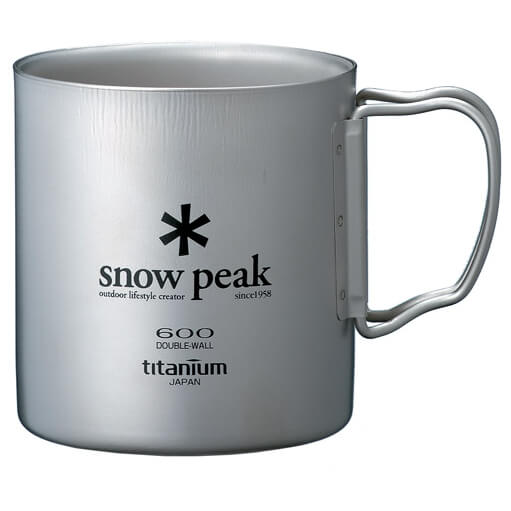 Snow Peak - Titanium Double Wall Cup - Tasse Gr 450 ml blau;grün;lila von Snow Peak