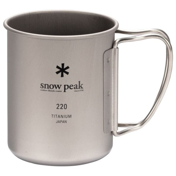 Snow Peak - Titanium Single Cup Gr 220 ml;300 ml;450 ml grau von Snow Peak