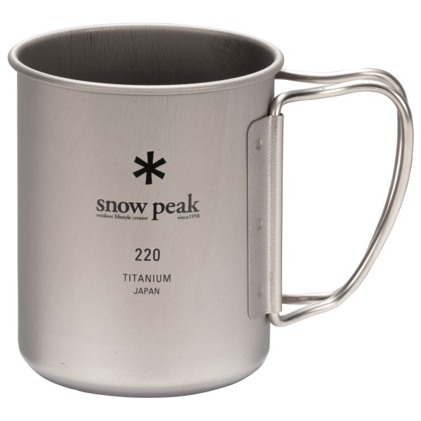 Snow Peak - Titanium Single Cup Gr 300 ml grau von Snow Peak