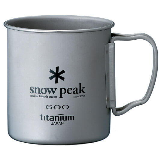 Snow Peak - Titanium Single Cup - Tasse Gr 600 ml grau von Snow Peak