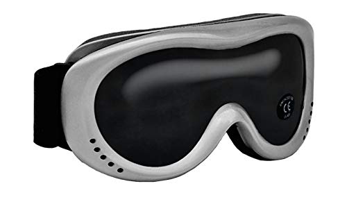 Snowboardbrille Kinder inkl. Schutzbeutel Silber Skibrille Schneebrille Kinder-Skibrille (Silber/Schwarz) von Snowboardbrille
