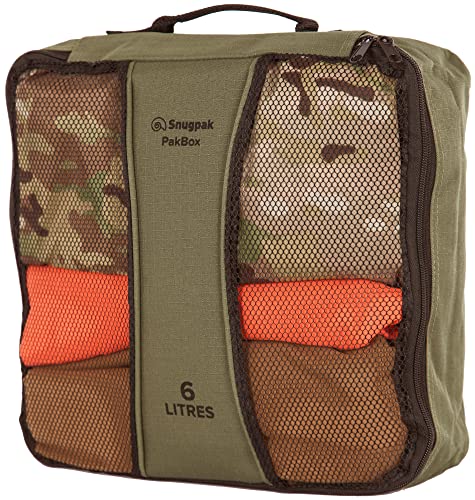 Snugpak Pakbox Reisetasche mit Netzbezug und Tragegriff, 6 Liter, Olivgrün von Snugpak