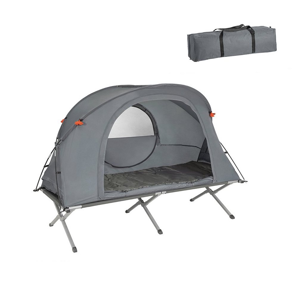 SoBuy Feldbett OGS60 mit Zelt 4in1-Zelt mit Campingliege Schlafsack Wurfzelt Matratze von SoBuy