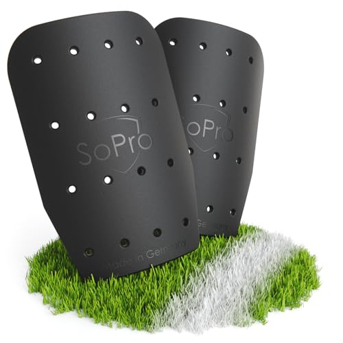 SoPro Schienbeinschoner für Kinder & Erwachsene - leicht, klein, rutschfest & geruchsneutral - Kein Schutz - Made in Germany - Shinform Schienbeinschoner für Herren & Damen - Shin Guards, Sporthacks von SoPro