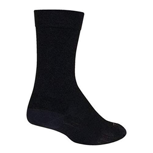 SockGuy SGX Wool Socken, Schwarz, S/M von SockGuy