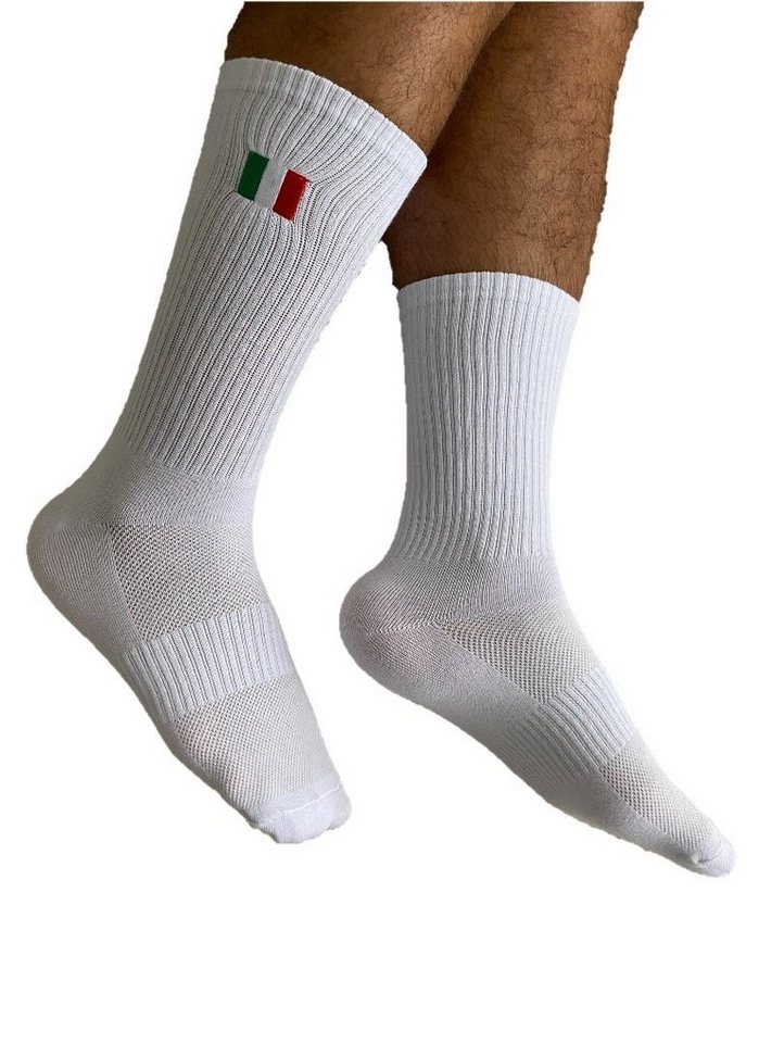 Sockflags Laufsocken Sneaker Socken Flaggen Italien von Sockflags
