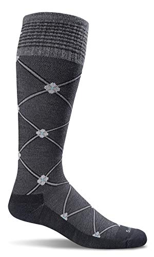 Elevation Sockwell Women's Compression Socks, schwarz/schwarz, Größe s/M von Sockwell