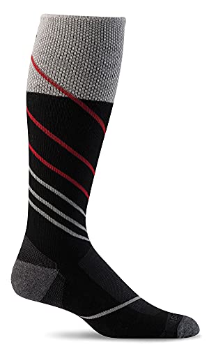 Sockwell Herren 's Pulse Firm (20–30 mmHg) Abgestufte Kompression Socken, Herren, schwarz, L/XL von Sockwell