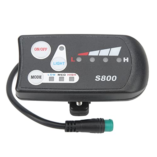 Elektrisches Fahrrad Display Scooter S800 LED Display Meter mit Wasserdichtem Stecker 36V 48V Universal von Socobeta