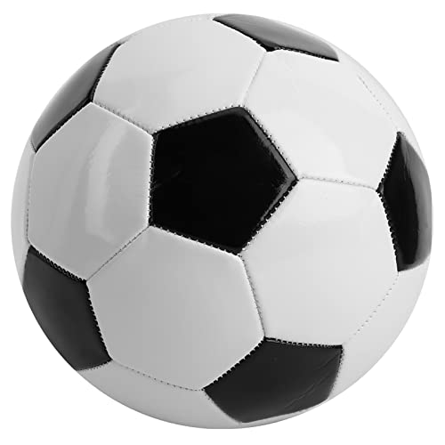 Socobeta Fußball für Drinnen und Draußen, Schwarz-weißer Sportspielball für Mannschaftstraining und Übungen von Socobeta