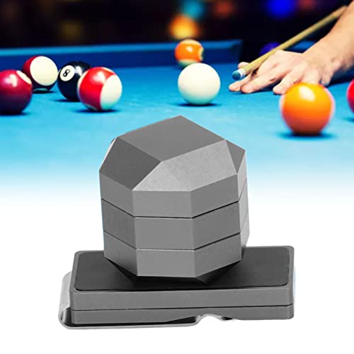 Socobeta Magnetischer Pool-Kreidehalter, Universeller Billard-Kreidehalter 3 Schichten Billard-Pool-Kreidebox-Halter Billard-Zubehör(Schwarz) Leistungssport von Socobeta