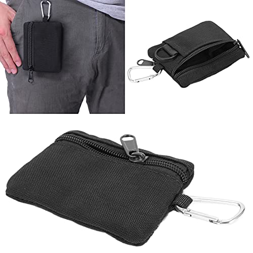 Socobeta Taktische Schlüsselanhängertasche, Outdoor EDC Molle Pouch Wallet Mini Portable Key Card Case Pouch Bag Coin Purse(Schwarz) von Socobeta