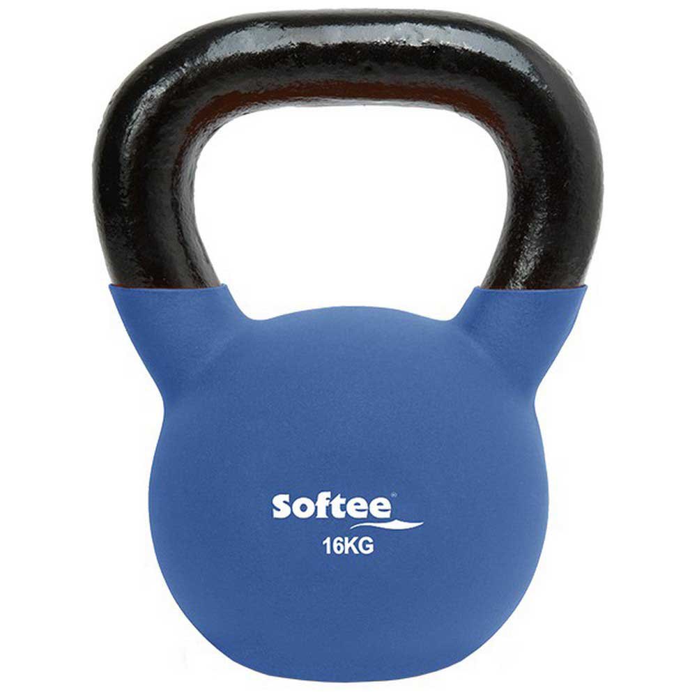 Softee Neoprene 16kg Kettlebell Blau 16 kg von Softee