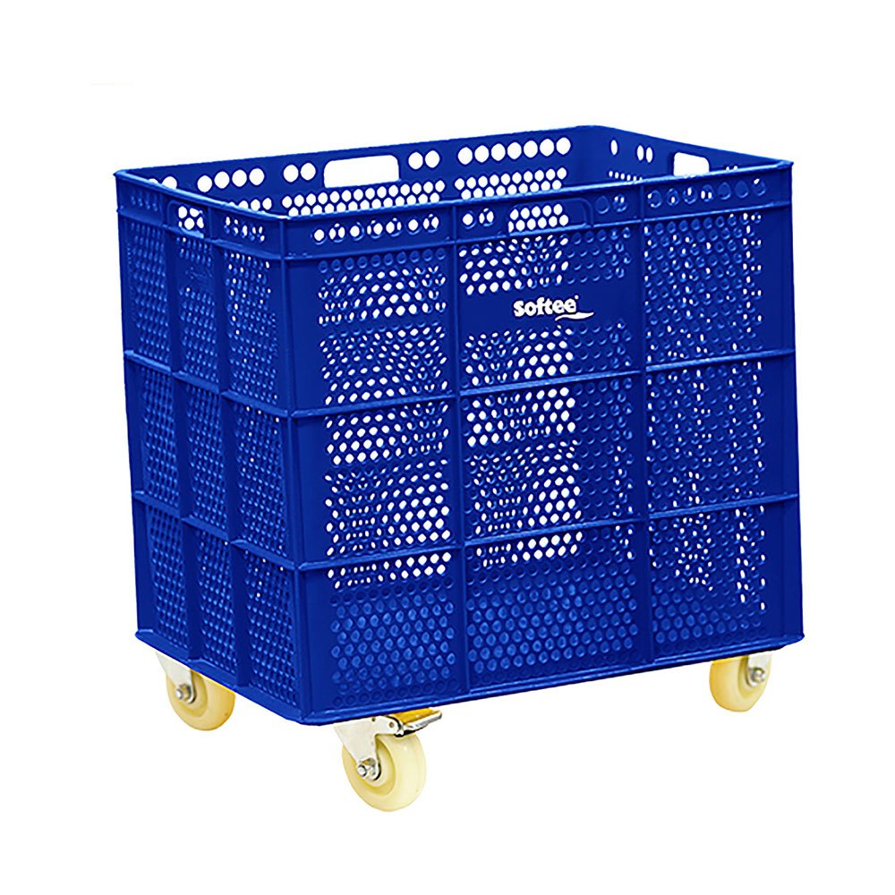 Softee Pu Basket With Wheels Blau 47.5x53.5x62 cm von Softee