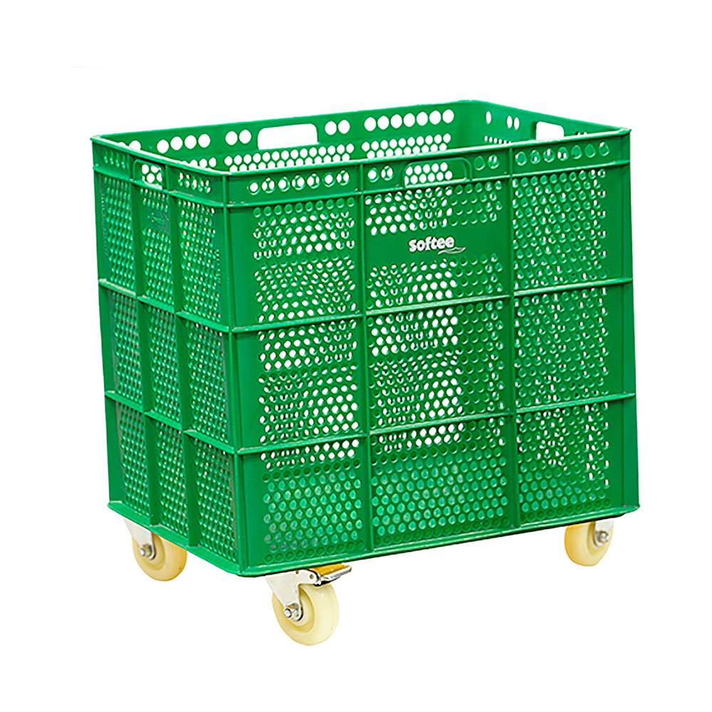 Softee Pu Basket With Wheels Grün 47.5x53.5x62 cm von Softee
