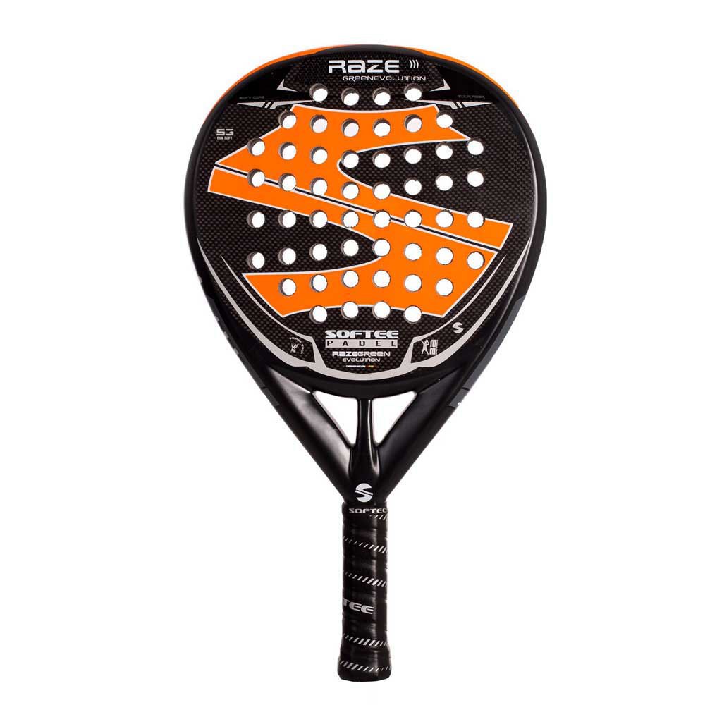 Softee Raze Evolution Carbono Padel Racket Orange von Softee