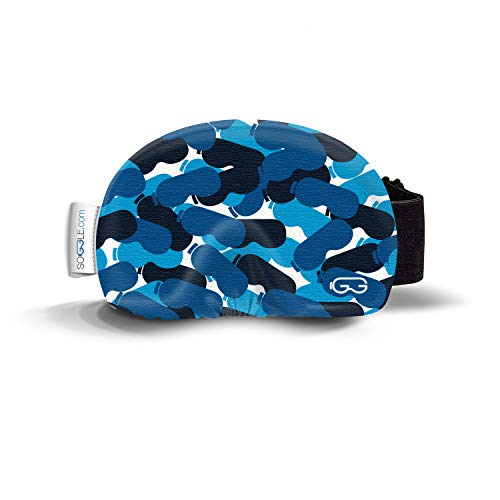 Soggle Skibrillen Schutz Überzug aus Mikrofaser (one Size), Farbe:Camouflage 03 Blue von Soggle