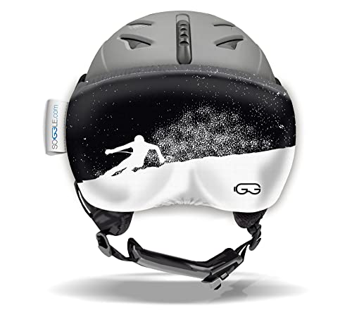 Soggle Vizor Visier Schutz für Visierhelme (Skihelme), Farbe:Black-White Skier von Soggle