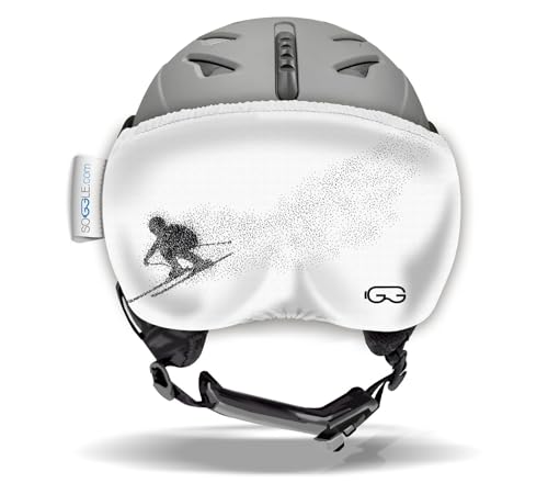 Soggle Vizor Visier Schutz für Visierhelme (Skihelme), Farbe:Vizor Black & White Racer von Soggle