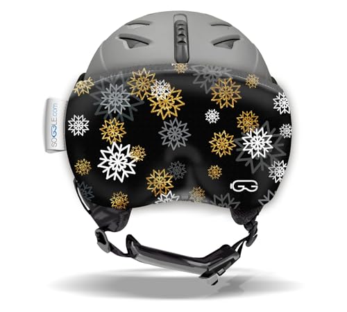 Soggle Vizor Visier Schutz für Visierhelme (Skihelme), Farbe:Vizor Snowflakes Black von Soggle