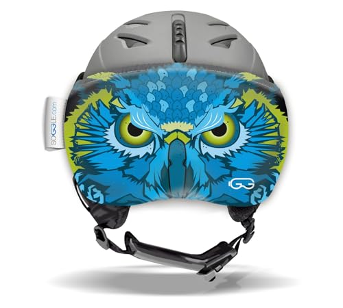 Soggle Vizor Visier Schutz für Visierhelme (Skihelme), Farbe:Vizor owl Blue von Soggle