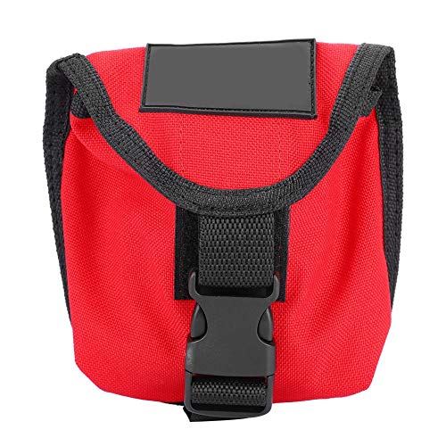 SolUptanisu Trimmblei,Scuba Weight Pocket, Tauchen Gewicht Gürtel Pocket Pack Tasche Mit Schnellverschluss(Rot) von SolUptanisu