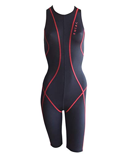 Solar Schwimmanzug Kneeskin mit Rückenreißverschluss Dry Weave, schwarz, Gr. 3 (164) von Solar