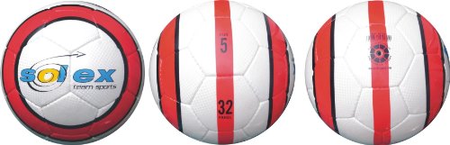 Solex Sports Fußball Team Größe 5 weiß/bunt, 22 x 22 x 22 cm, 45130 von Solex