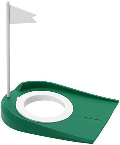 Solomi Putting Cup - Kunststoff Einstellbare Loch White Flag Golf Practice Putting Cup von Solomi