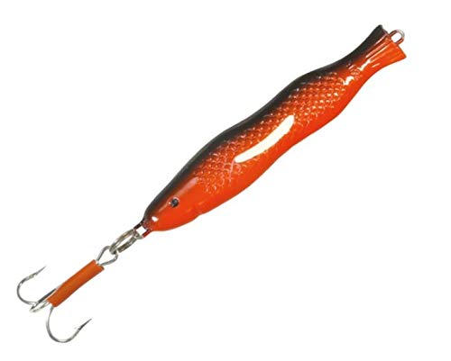 Solvkroken Solvpilk Pilker rot/schwarz zum Jiggen auf Dorsch & Köhler, Pilken vom Boot, Pilkköder, Meeresköder für Norwegen, Gewicht / Länge / Hakengröße:250g - 13.7cm - Gr. 6/0 von Solvkroken