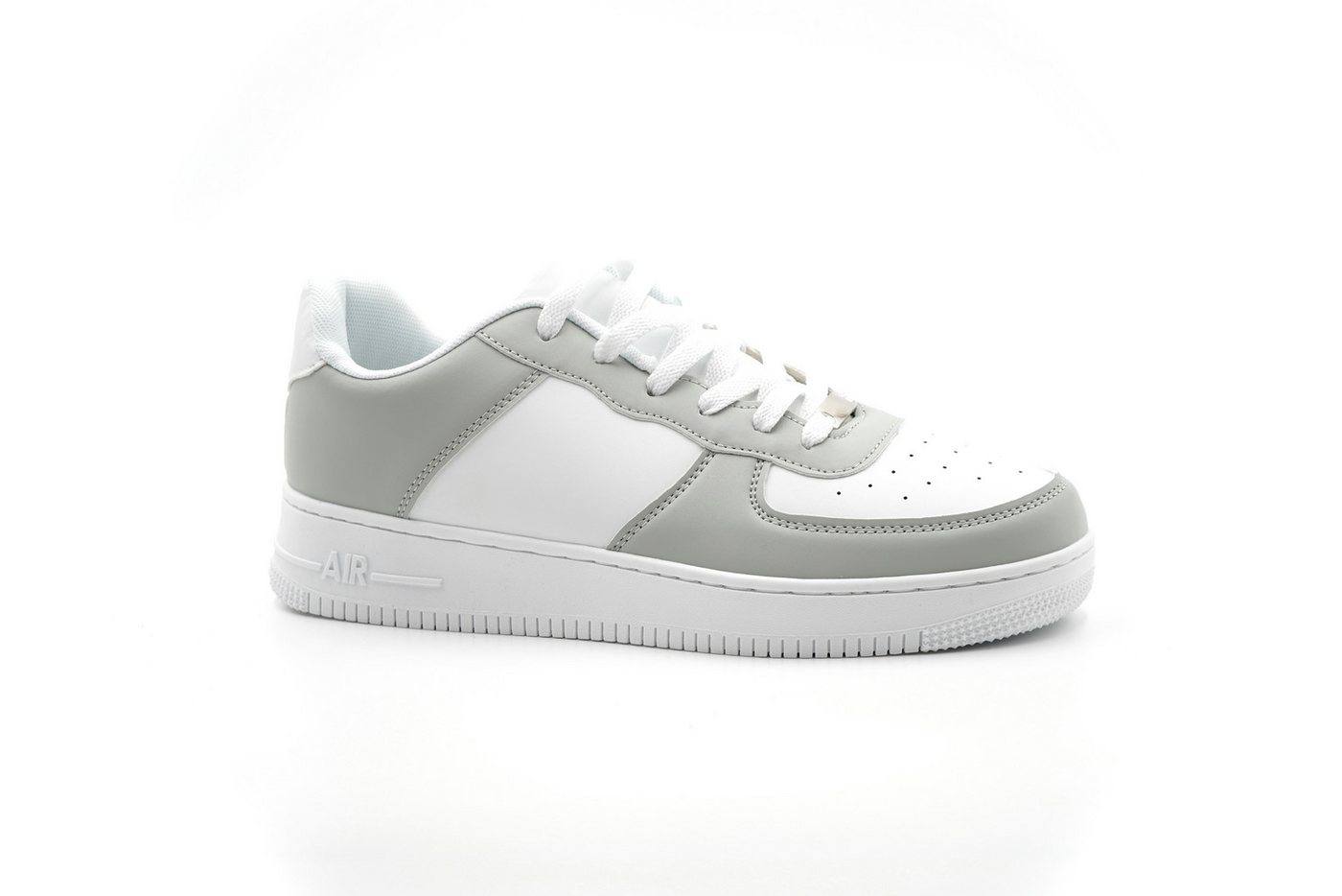 Sonderpostendiscount Herren Unisex Sneaker G13 White/Grey Sneaker Guter Tragekomfort von Sonderpostendiscount