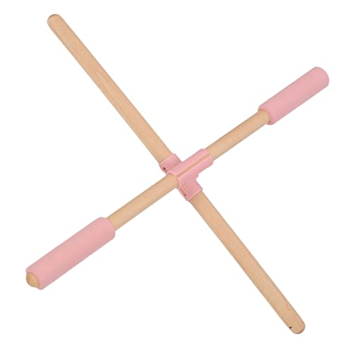 Yoga-Stöcke aus Holz, Haltungskorrektur, Holzstäbchen, Yoga-Stab, Stretching für die Körperhaltung, Professioneller Yoga-Übungsstab, Offene Schultern, für Männer und Frauen (50 Cm, Rosa) von Sonew