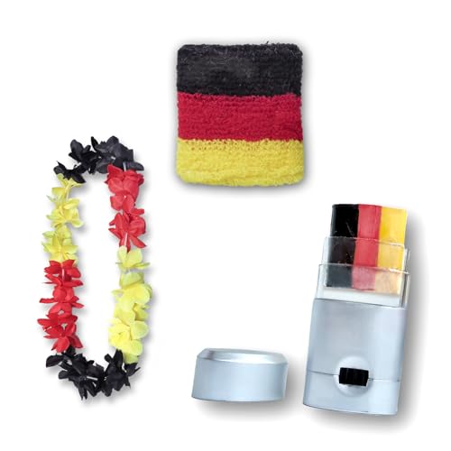 Sonia Originelli Fan-Paket Girls EM Deutschland Germany Fußball Hawaiikette Schminke Schweißband von Sonia Originelli