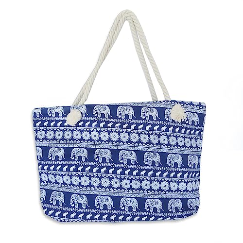 Sonia Originelli Strandtasche Elefant Beachbag Tasche Farbe Blau von Sonia Originelli