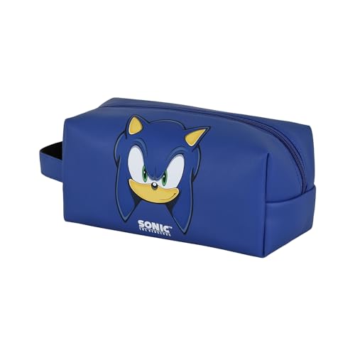 Sega-Sonic Sight-Brick Plus Reise-Kosmetiktasche, Blau, 25 x 12 cm von Sonic The Hedgehog - SEGA