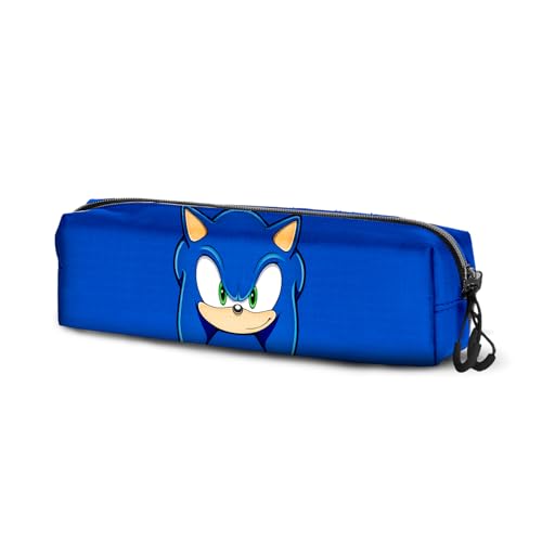 Sega-Sonic Sight-Fan Quadrat Federmäppchen 2.2, Blau, 22 x 9 cm von Sonic The Hedgehog - SEGA