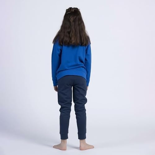 Sonic Trainingsanzug für Kinder - 2-teiliges Set - Größe 12 Jahre - Aus Baumwolle und Polyester - Farbe Blau - Jogginganzug Inklusive Langarm T-Shirt - Original Produkt in Spanien Designed von Sonic
