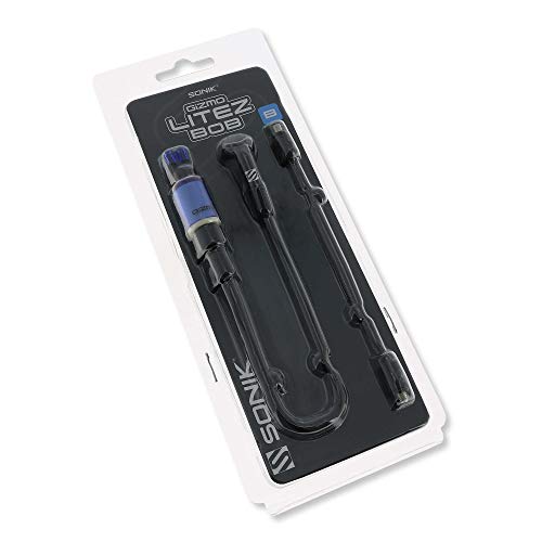 Sonik Gizmo Litez Bob Bissanzeiger Hänger Blau - Karpfenhänger Angeln - Swinger Karpfenangeln Blue - Pendelbissanzeiger - Hängebissanzeiger mit Beta Light Halter von Sonik